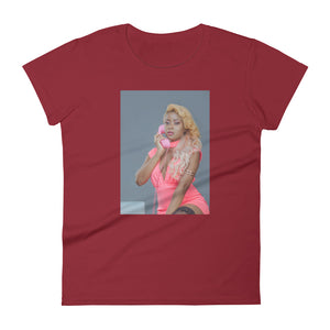 shirt Love Net Hot pink à Manches Courtes